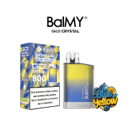 Pod desechable BalMY GO Crystal 800 puffs 20mg/ml nic. sabores Shisha Line – Blue Yellow