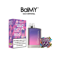 Pod desechable BalMY GO Crystal 800 puffs 20mg/ml nic. sabores Shisha Line – Love 66