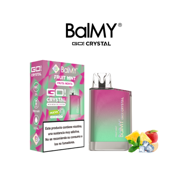 Pod desechable BalMY GO Crystal 20mg/ml nicotina - Fruta Menta