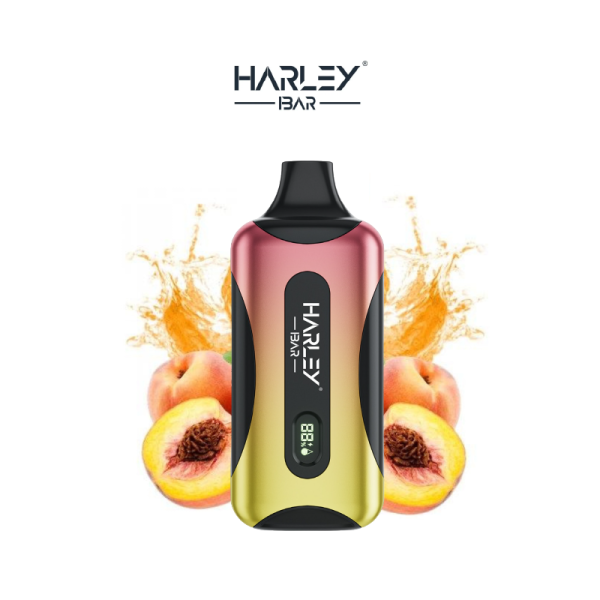 Vaper Harley Bar 18000 - ZERO nicotina -Zumo de Melocoton