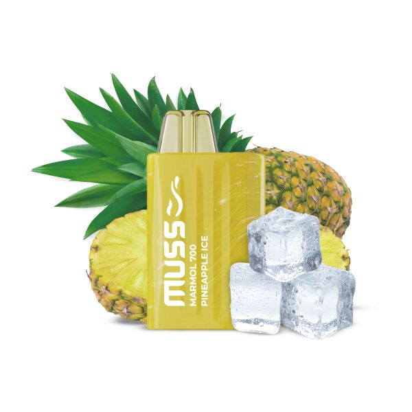 Vaper desechable MUSS Marmol 700 con nicotina 20mg/ml - Piña Helada