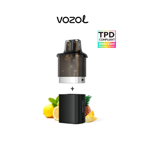 VOZOL Vista Plug pack recarga cápsula pod (2ml) + recipiente (10ml) 20mg/ml nicotina - Piña Limón